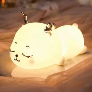 Silicone Deer Multicolour Nursery Night Light Lamp